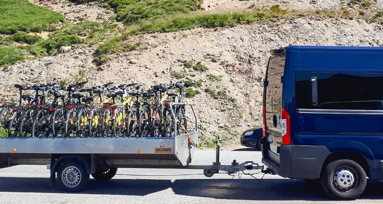 Radtransfer auf den Jaufenpass