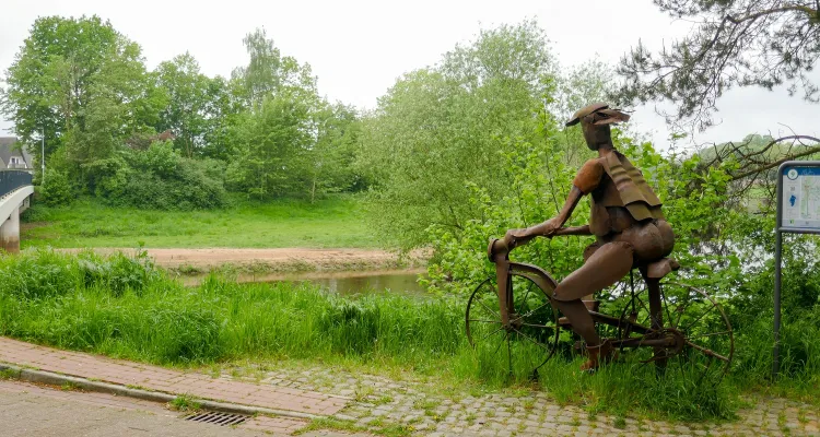 Radfahrer aus Metall