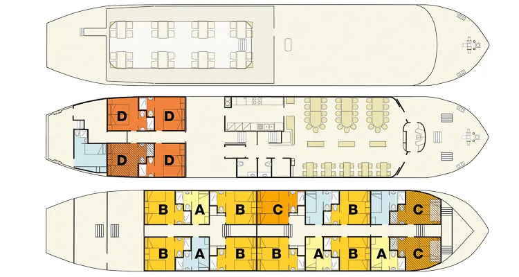 MS Ave Maria, Deckplan