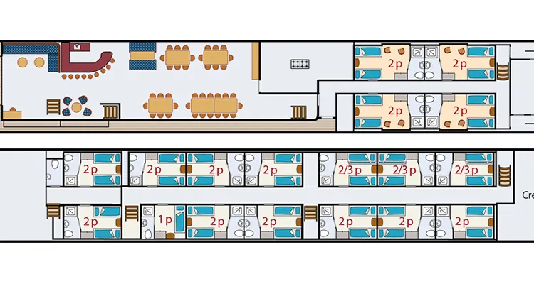 MS Magnifique II, Deckplan