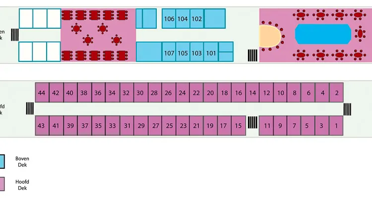 MS Princess, Deckplan