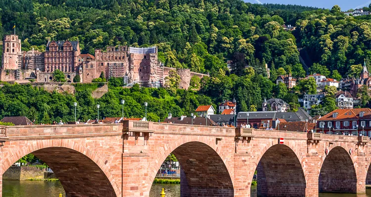 Neckar-Radweg, Heidelberg