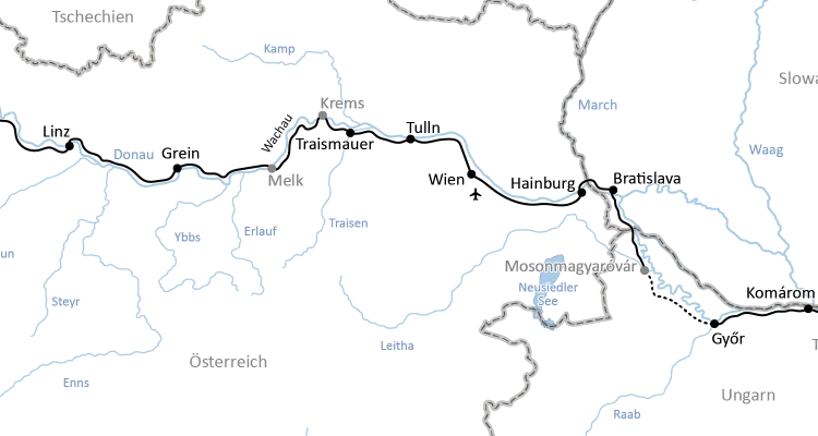 Radtour von Passau nach Budapest