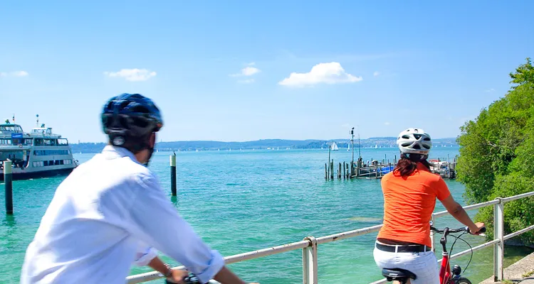 Radfahrer, Meersburg