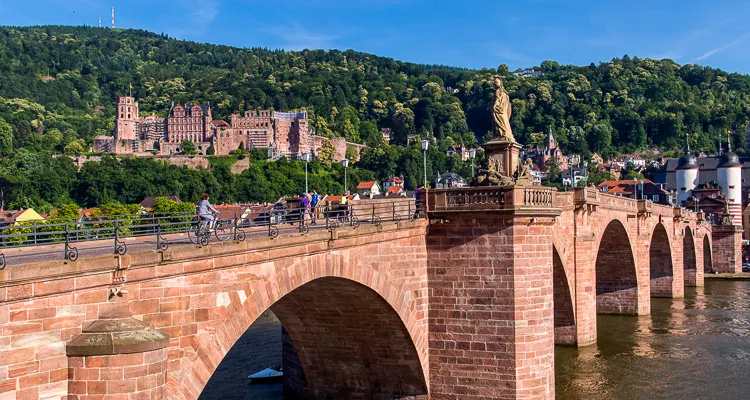 Neckar und Heiderberger Schloss