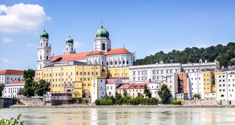 Passau, die Dreiflüssestadt an Donau, Inn und Ilz