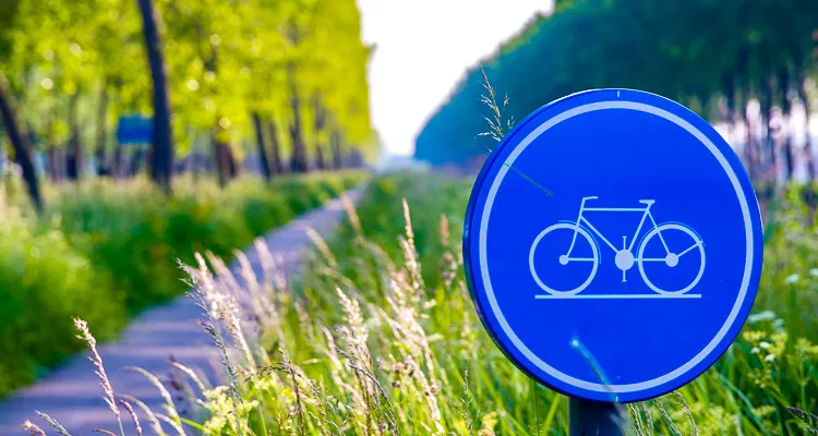 Radweg in Belgien 