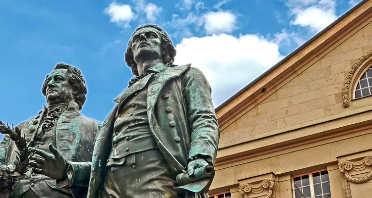 Goethe- und Schiller-Denkmal in Weimar