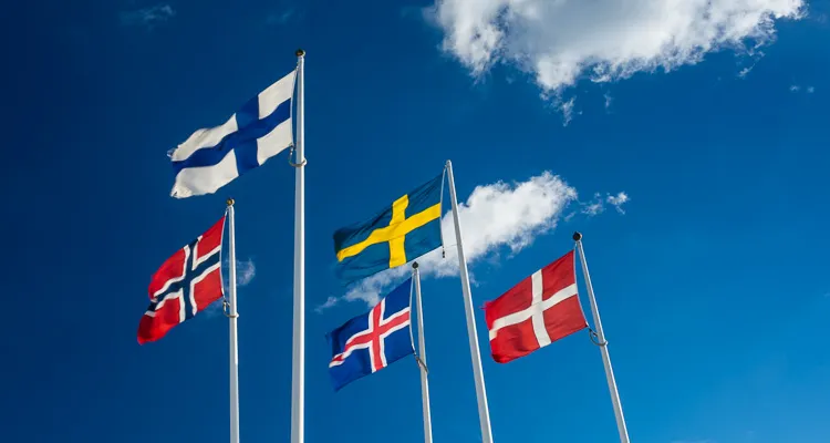 Radreisen Skandinavien - Flaggen