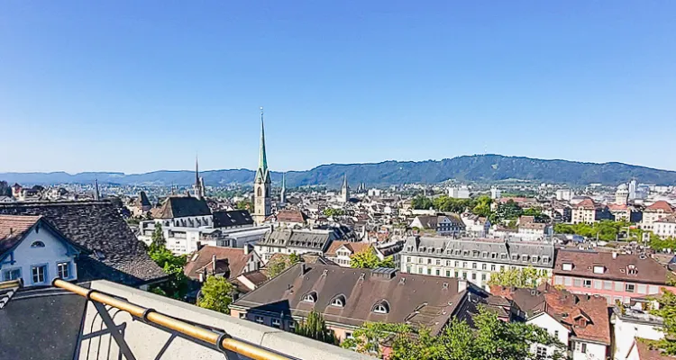 Zürich von oben, Schweiz, Stadt