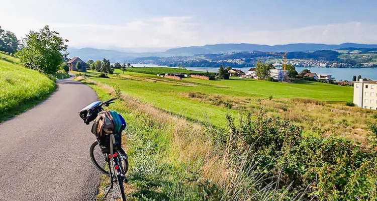 Zürichsee, Landschaft, Fahrrad, Fahrradweg