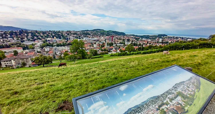 Hochweg, St. Gallen, Stadt von oben