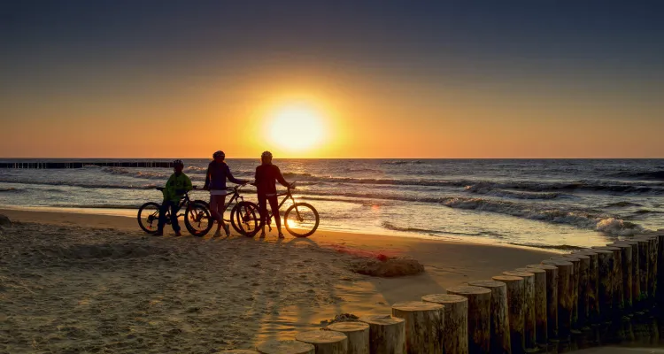 Familien Radtour an der Ostsee