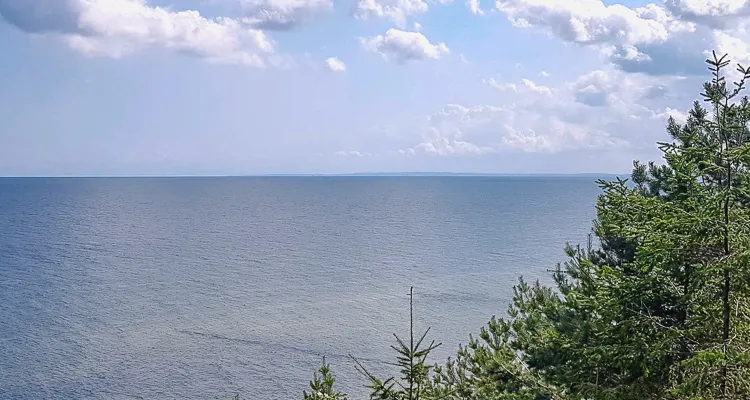 Blick von Zinnowitz auf die Ostsee