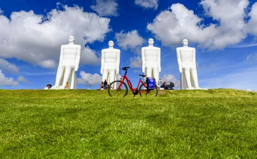 Esbjerg Mensch am Meer
