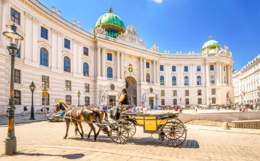 Fiaker vor der Alten Hofburg