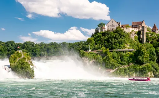 Kurze Tour mit dem Fahrrad am Bodensee und zum Rheinfall