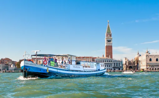 Rad und Schiff in Italien Von Mantua nach Venedig