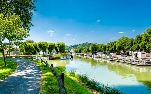 Radtour am Canal de Garonne