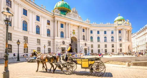 Fiaker vor der Alten Hofburg