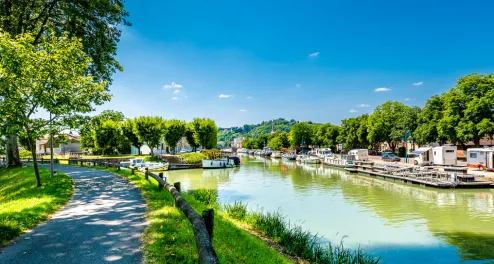 Radtour am Canal de Garonne