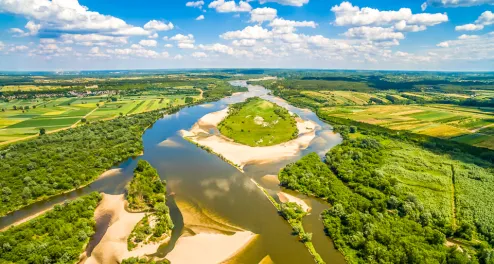 Radtour entlang der Weichsel