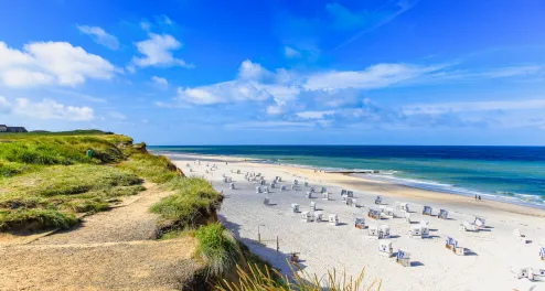 Sylt, Strand, Meer, Strandkörbe