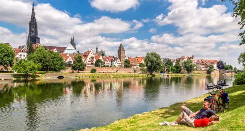 Radurlaub an der deutschen Donau
