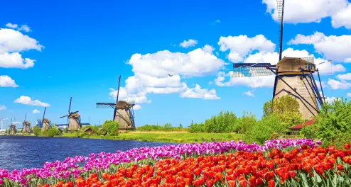 Tulpentour in Holland mit Rad und Schiff